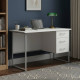 Письмовий стіл Ferrum-decor Гаррі 75x140x60 сірий ДСП Біле 16мм (FRD-101461) - фото 1