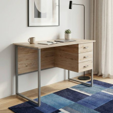 Компьютерный стол Ferrum-decor Гарри 75x120x70 серый ДСП Дуб Сан-Марино 16мм (FRD-101474)