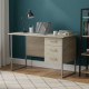 Письмовий стіл Ferrum-decor Гаррі 75x140x70 сірий ДСП Дуб Сонома 16мм (FRD-101482) - фото 1