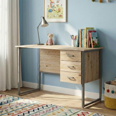 Компьютерный стол Ferrum-decor Гарри 75x140x70 серый ДСП Дуб Сан-Марино 32мм (FRD-101489)