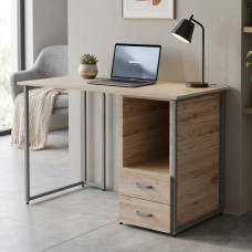 Компьютерный стол Ferrum-decor Отто 75x120x60 серый ДСП Дуб Сан-Марино 16мм (FRD-101494)
