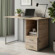 Компьютерный стол Ferrum-decor Отто 75x140x60 серый ДСП Дуб Сан-Марино 32мм (FRD-101509) - фото 1