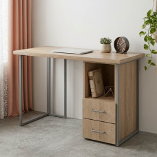 Письменный стол Ferrum-decor Отто 76x120x70 серый ДСП Дуб Сонома 32мм (FRD-101517)