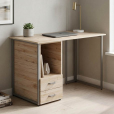 Компьютерный стол Ferrum-decor Отто 75x140x70 серый ДСП Дуб Сан-Марино 16мм (FRD-101524)