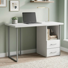 Письменный стол Ferrum-decor Отто 76x140x70 серый ДСП Белое 32мм (FRD-101526)