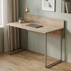 Компьютерный стол Ferrum-decor Скай 75x140x60 серый ДСП Дуб Сан-Марино 16мм (FRD-101554)