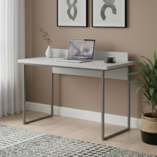 Письменный стол Ferrum-decor Скай 76x140x60 серый ДСП Белое 32мм (FRD-101556)
