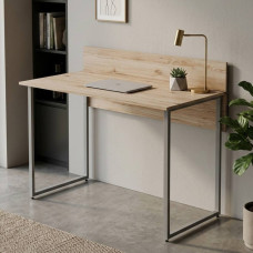 Компьютерный стол Ferrum-decor Скай 75x100x70 серый ДСП Дуб Сан-Марино 16мм (FRD-101564)