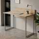 Компьютерный стол Ferrum-decor Скай 75x100x70 серый ДСП Дуб Сан-Марино 16мм (FRD-101564) - фото 1