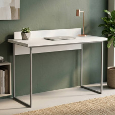 Письменный стол Ferrum-decor Скай 76x100x70 серый ДСП Белое 32мм (FRD-101566)