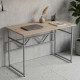 Компьютерный стол Ferrum-decor Раян 75x120x60 серый ДСП Дуб Сан-Марино 16мм (FRD-101604) - фото 1