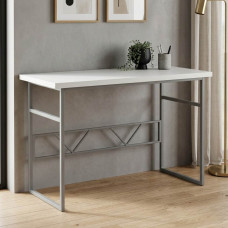 Письменный стол Ferrum-decor Раян 76x140x60 серый ДСП Белое 32мм (FRD-101616)