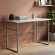 Письменный стол Ferrum-decor Раян 75x100x70 серый ДСП Белое 16мм (FRD-101621) - фото 1