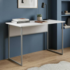 Письменный стол Ferrum-decor Коди 75x140x60 серый ДСП Белое 16мм (FRD-101671)