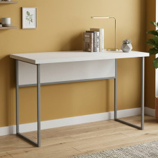 Письменный стол Ferrum-decor Коди 76x140x60 серый ДСП Белое 32мм (FRD-101676)