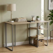 Письмовий стіл Ferrum-decor Кевін 75x120x60 сірий ДСП Дуб Сонома 16мм (FRD-101720)