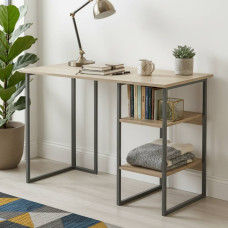 Письмовий стіл Ferrum-decor Кевін 75x140x60 сірий ДСП Дуб Сонома 16мм (FRD-101730)