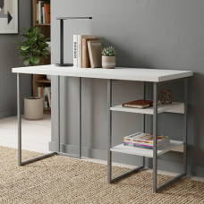 Письменный стол Ferrum-decor Кевин 76x120x70 серый ДСП Белое 32мм (FRD-101752)