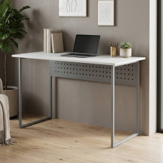 Письмовий стіл Ferrum-decor Майк 75x100x60 сірий ДСП Біле 16мм (FRD-101767)