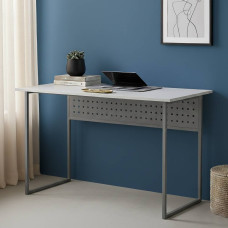 Письменный стол Ferrum-decor Майк 75x140x60 серый ДСП Белое 16мм (FRD-101787)