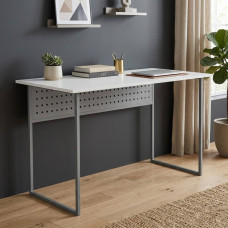 Письменный стол Ferrum-decor Майк 75x140x70 серый ДСП Белое 16мм (FRD-101817)