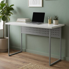 Письменный стол Ferrum-decor Майк 76x140x70 серый ДСП Белое 32мм (FRD-101822)