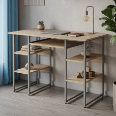 Комп'ютерний стіл Ferrum-decor Тім 75x120x70 сірий ДСП Дуб Сан-Марино 16мм (FRD-101890)