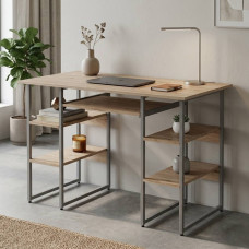 Компьютерный стол Ferrum-decor Тим 75x120x70 серый ДСП Дуб Сан-Марино 32мм (FRD-101895)
