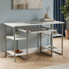 Письменный стол Ferrum-decor Тим 75x140x70 серый ДСП Белое 16мм (FRD-101897)
