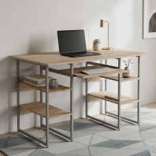 Компьютерный стол Ferrum-decor Тим 75x140x70 серый ДСП Дуб Сан-Марино 16мм (FRD-101900)