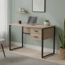 Компьютерный стол Ferrum-decor Дакота 75x120x60 черный ДСП Дуб Сан-Марино 16мм (FRD-101919)