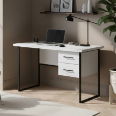 Письменный стол Ferrum-decor Дакота 76x120x60 черный ДСП Белое 32мм (FRD-101921)