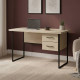 Письменный стол Ferrum-decor Дакота 76x120x60 черный ДСП Дуб Сонома 32мм (FRD-101922) - фото 1