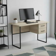 Письменный стол Ferrum-decor Дакота 76x140x60 черный ДСП Дуб Сонома 32мм (FRD-101932)
