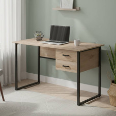 Компьютерный стол Ferrum-decor Дакота 75x120x70 черный ДСП Дуб Сан-Марино 16мм (FRD-101947)