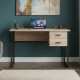 Компьютерный стол Ferrum-decor Дакота 75x140x70 черный ДСП Дуб Сан-Марино 16мм (FRD-101957) - фото 1