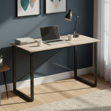 Компьютерный стол Ferrum-decor Дейв 75x100x60 черный ДСП Дуб Сан-Марино 16мм (FRD-101967)