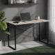 Письменный стол Ferrum-decor Дейв 75x120x60 черный ДСП Дуб Сонома 16мм (FRD-101974) - фото 1