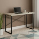 Письменный стол Ferrum-decor Дейв 76x120x60 черный ДСП Дуб Сонома 32мм (FRD-101979) - фото 1