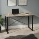 Компьютерный стол Ferrum-decor Дейв 75x140x60 черный ДСП Дуб Сан-Марино 16мм (FRD-101986) - фото 1