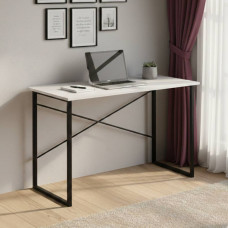 Письменный стол Ferrum-decor Дейв 75x140x60 черный ДСП Белое 16мм (FRD-101983)