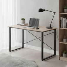 Компьютерный стол Ferrum-decor Дейв 75x100x70 черный ДСП Дуб Сан-Марино 16мм (FRD-101996)