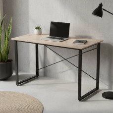 Компьютерный стол Ferrum-decor Дейв 75x140x70 черный ДСП Дуб Сан-Марино 32мм (FRD-102021)
