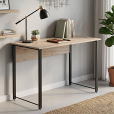 Компьютерный стол Ferrum-decor Курт 75x120x60 черный ДСП Дуб Сан-Марино 16мм (FRD-102027)