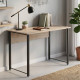 Компьютерный стол Ferrum-decor Курт 75x120x60 черный ДСП Дуб Сан-Марино 16мм (FRD-102027) - фото 1
