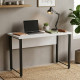 Письменный стол Ferrum-decor Курт 76x140x60 черный ДСП Белое 32мм (FRD-102032) - фото 1