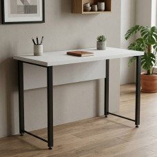 Письменный стол Ferrum-decor Курт 76x100x70 черный ДСП Белое 32мм (FRD-102034)