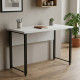 Письменный стол Ferrum-decor Курт 76x100x70 черный ДСП Белое 32мм (FRD-102034) - фото 1