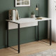 Письмовий стіл Ferrum-decor Курт 75x120x70 чорний ДСП Біле 16мм (FRD-102035) - фото 1