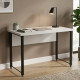Письменный стол Ferrum-decor Курт 76x120x70 черный ДСП Белое 32мм (FRD-102036) - фото 1